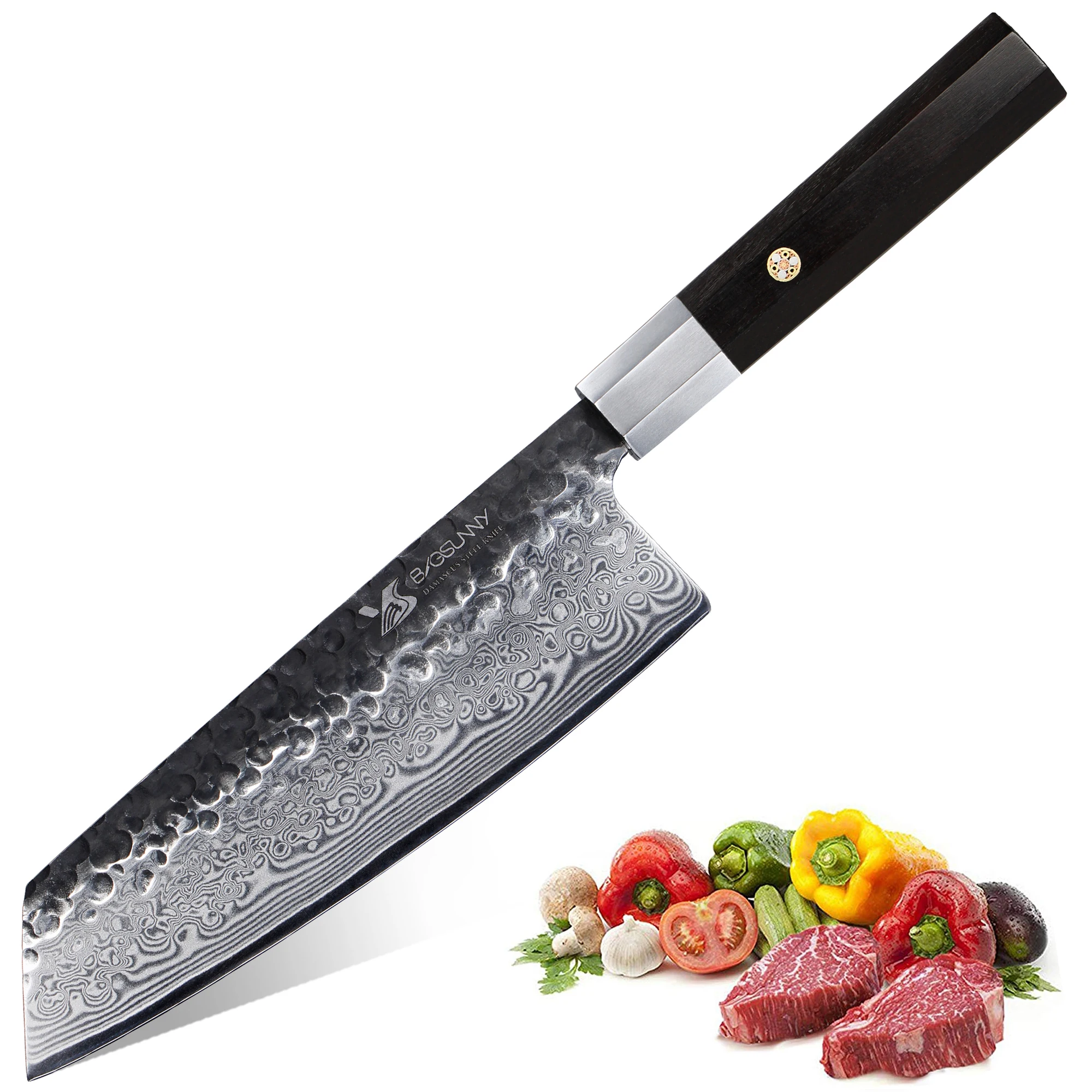BIGSUNNY Kiritsuke нож шеф повара 8 3 &quotкованый для мяса овощей высокоуглеродистая