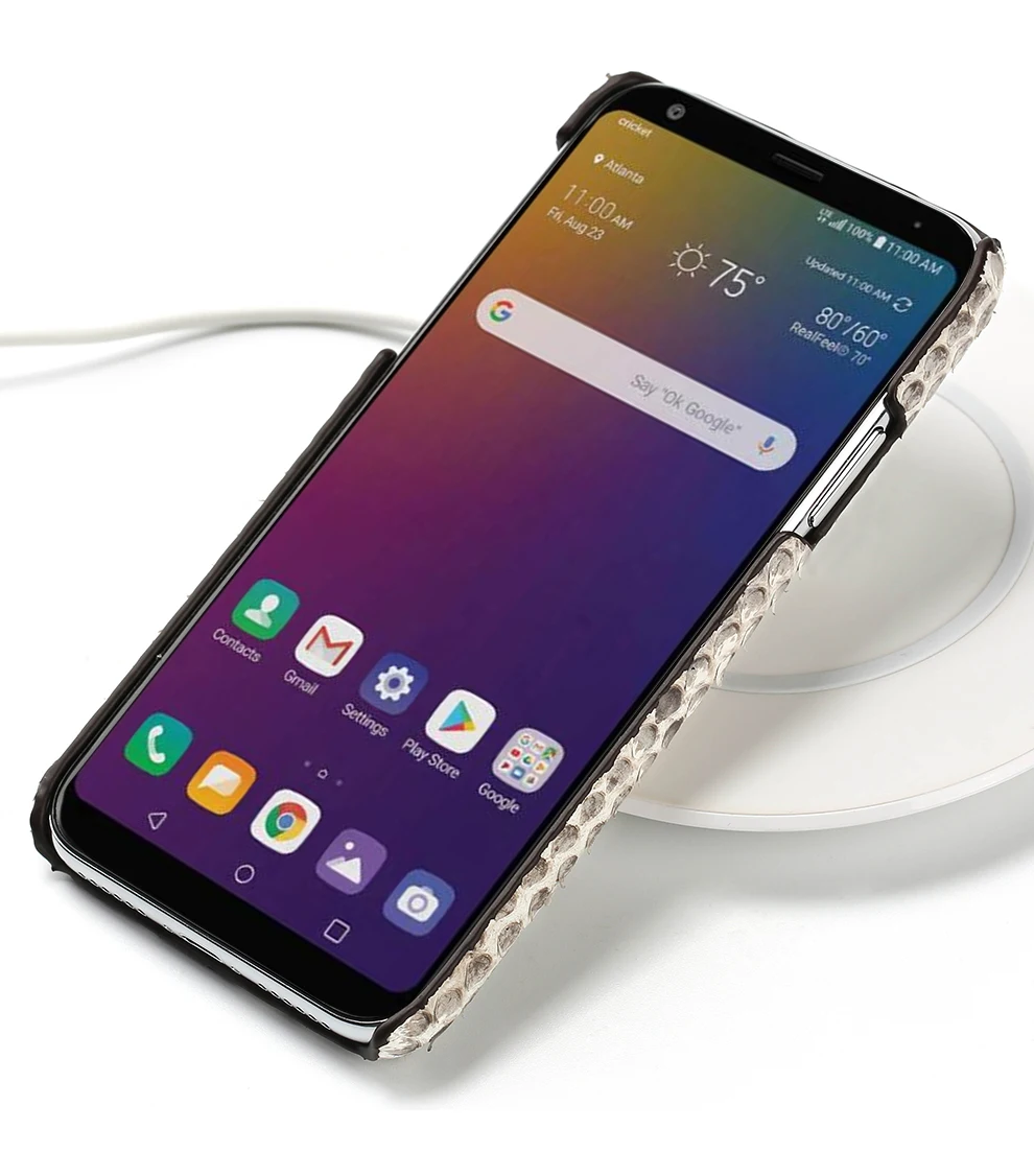 Чехол для телефона из натуральной кожи питона для LG G6 G7 G5 G8 G8S чехол Роскошный тонкий женский чехол из змеиной кожи для LG V30 V40 V50