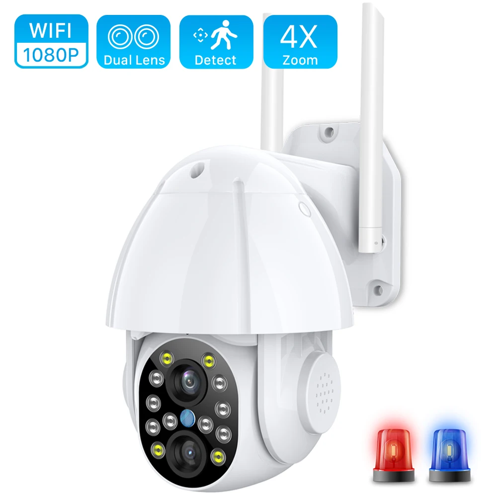 IP камера купольная 2 Мп 1080P PTZ Wi Fi зум|Камеры видеонаблюдения| |