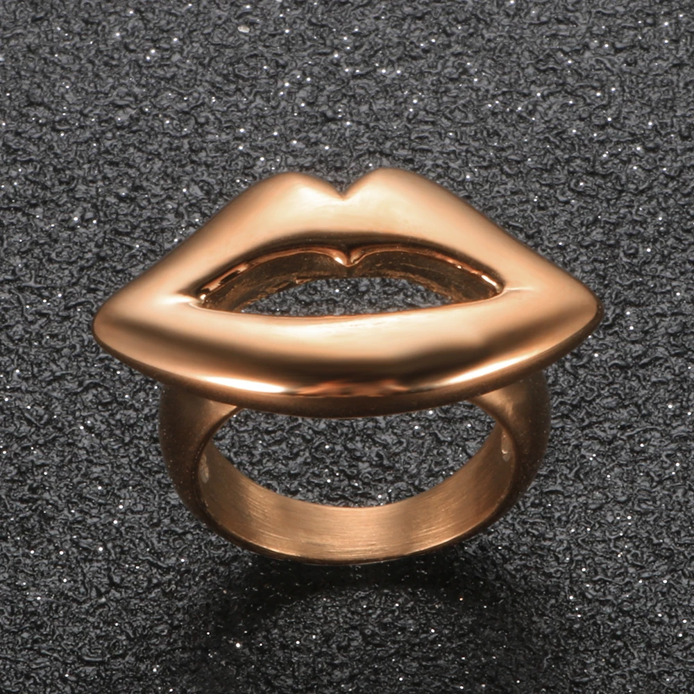 Панковые преувеличенный в форме губ кольца простой индивидуальная из