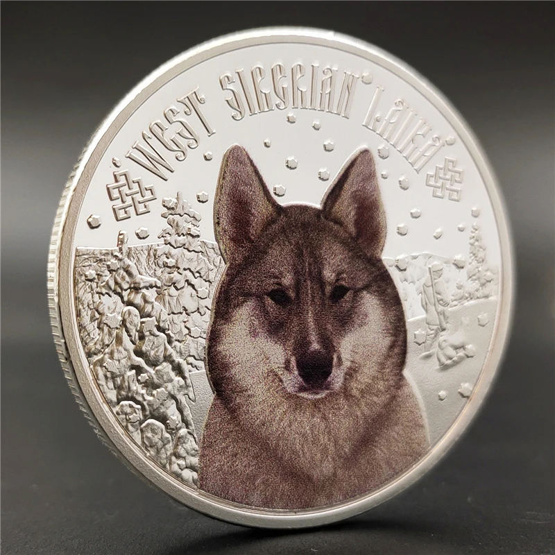 Серебряная монета волка из Западной Сибири Элизабет II вызов памятные монеты