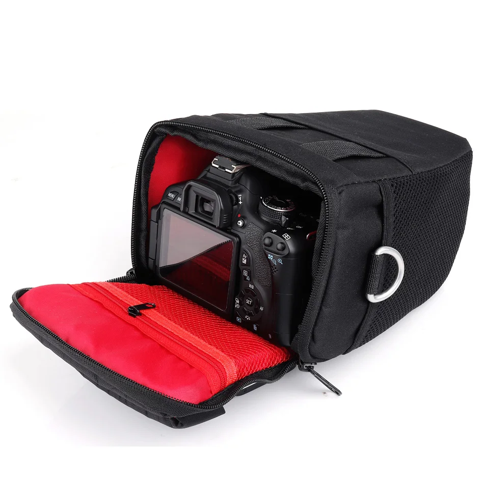 waterproof dslr camera bag shoulder case lens bag for canon eos nikon sony alpha panasonic olympus fujifilm camera backpack bag free global shipping