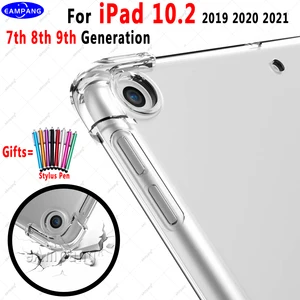 Чехол для iPad 10.2, противоударный, мягкий чехол из термополиуретана и силикона, для Apple iPad 10,2, 2019, 2020, 2021, 7, 7, 8, 8, 9, 9 поколения, Funda