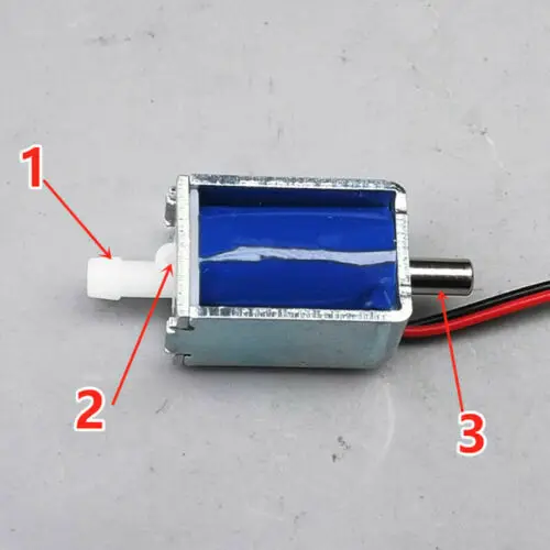Миниатюрный трехпозиционный электромагнитный воздушный клапан 2 Вт 3 5 в