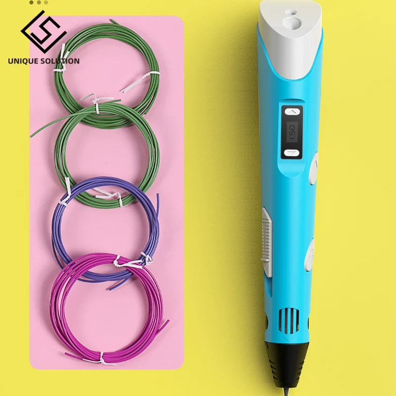 Подарочная 3d ручка со светодиодным экраном для 3D печати сделай сам 100 м пла нить