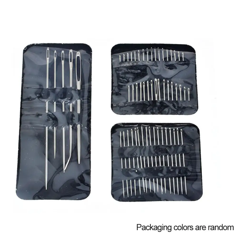 

55 PCS Household Sewing Needle Set Mending Craft Stainless Steel Sewing Needles Threading Apparel Sewing Household Sewing Tool