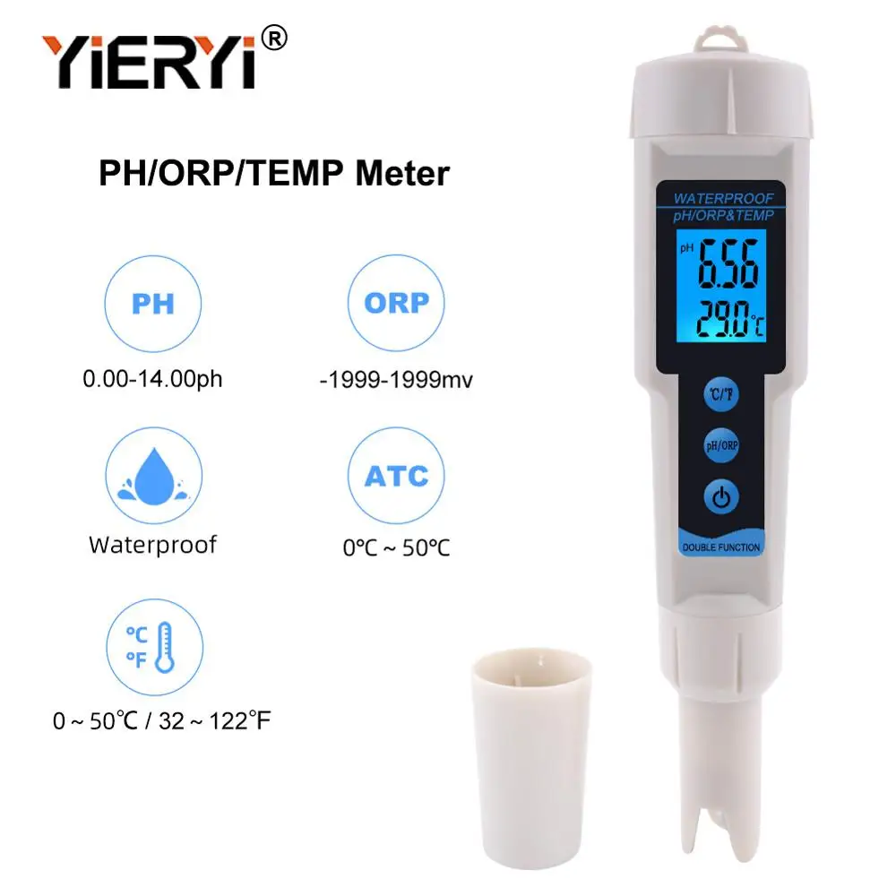 Измеритель Качества Воды yieryi ORP 3569 3 в 1 тестер pH с подсветкой