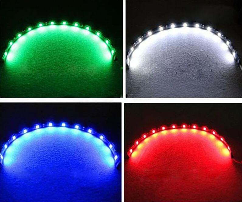 Водонепроницаемый Авто декоративная Гибкая Светодиодные ленты высокомощный 12V 30