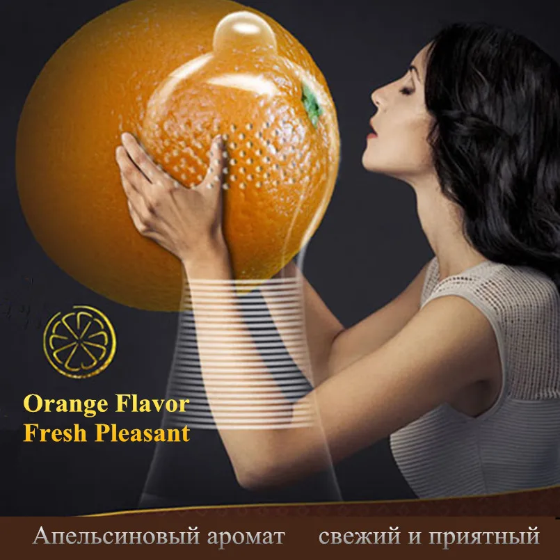 Russian translation: Презерватив MIO Shaped Condom Delay 60 штук Tight Fit с ароматом апельсина, с частицами для стимуляции точки G и нитевой текстурой, охватывающей половой член, секс-игрушка для мужчин.