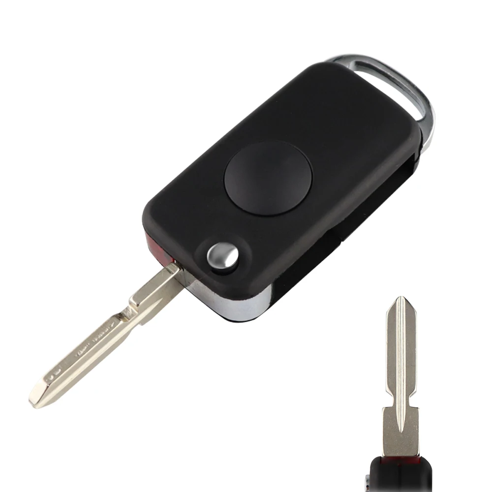 

YIQIXIN 1-кнопочный чехол для дистанционного управления для Mercedes Benz W168 W124 W202 W210 W211 W203 SLK A C E, корпус дистанционного ключа автомобиля, складной необрезанный лезвие