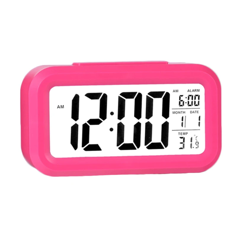 Великобритания цифровой ЖК Повтор электронный будильник с светодиодный