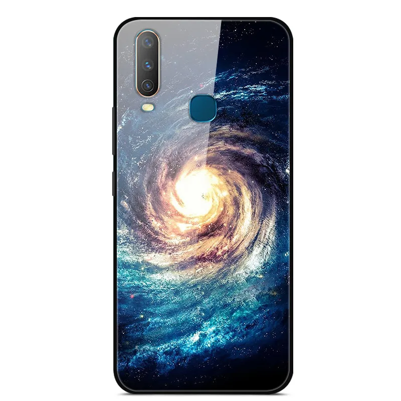 20 ДЛЯ Vivo U3X/U10 чехол из закаленного стекла с принтом твердая задняя крышка для Vivo U3X чехол для телефона s силиконовый бампер Coque U3 X U 3X10 - Цвет: 20
