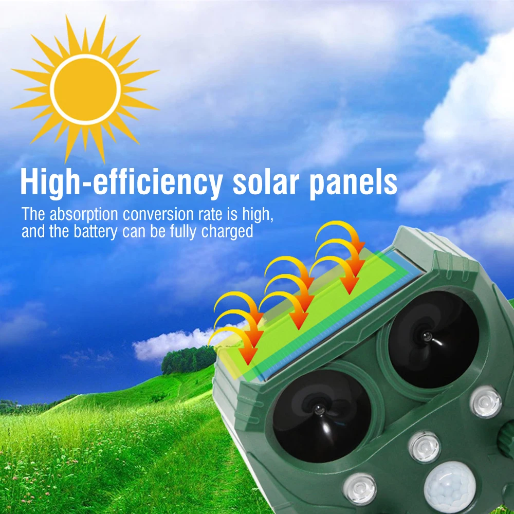 Репеллент для животных на солнечной батарее средство отпугивания кошек и собак