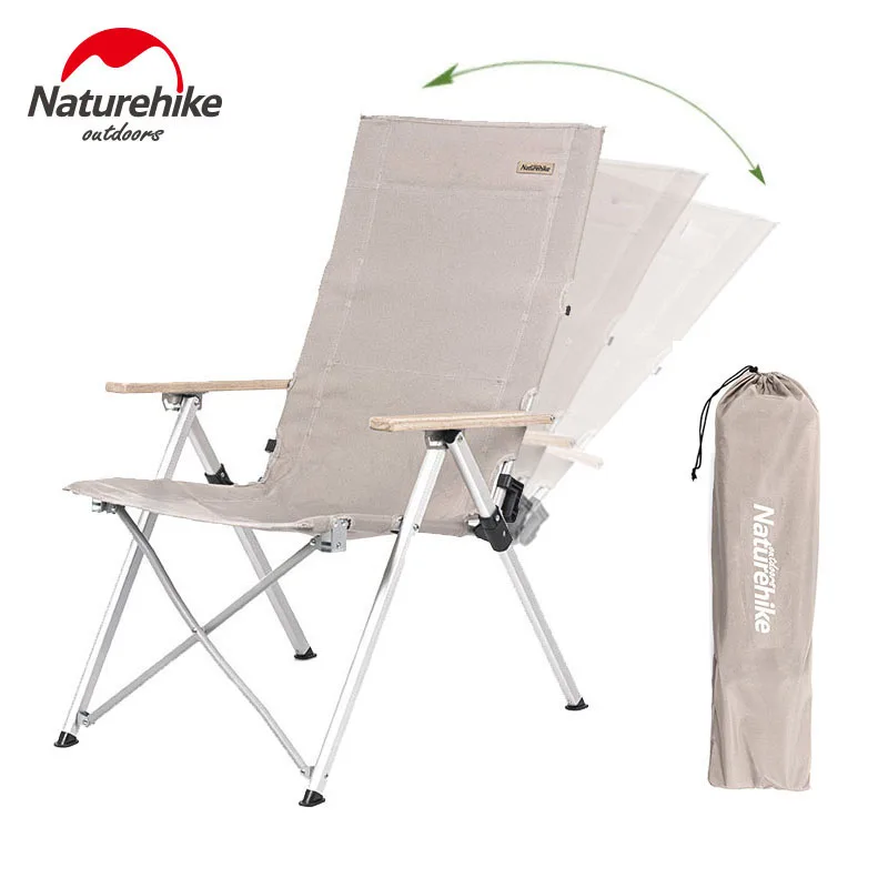 

Naturehike Camping Chair High Back Aluminum Lightweight Chair Portable Picnic Fishing Beach Chair Tourist Chair Folding Chair