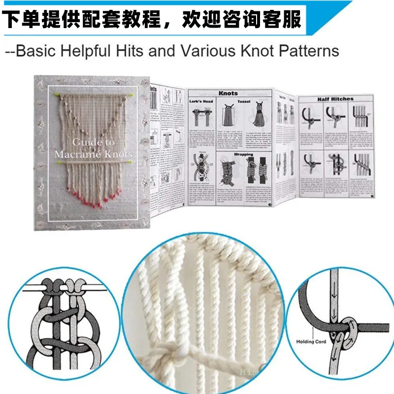 

Cotton Rope Multi-purpose Creative Diy Cotton Rope Strands Twisted Macrame Cotton Cord for Wall Hanging Crafts