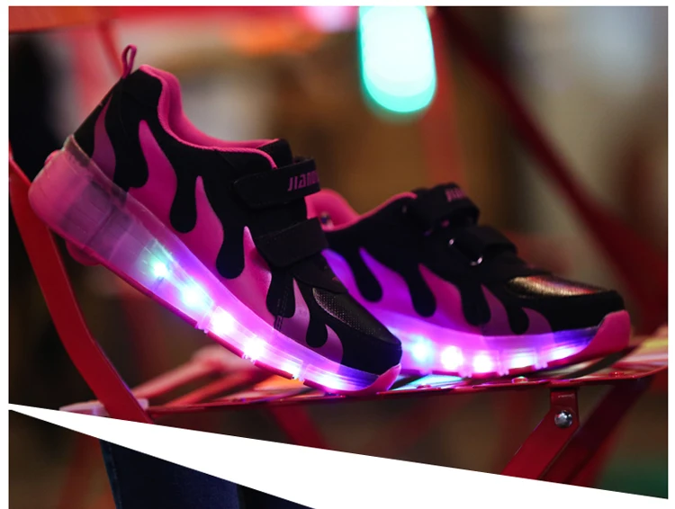 Светодиодный светильник Heelys; кроссовки с двумя колесами для мальчиков и девочек; повседневная обувь на роликах для девочек; Zapatillas Zapatos Con Ruedas