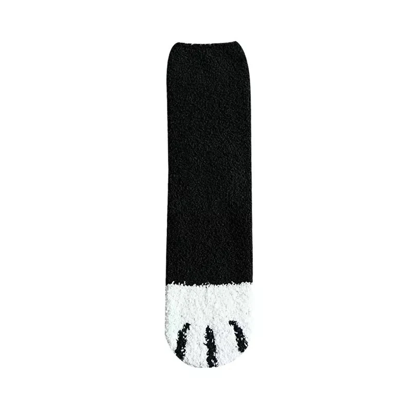 

Plush Coral Fleece harajuku Socks Women Tube Socks Autumn Winter lolita Cat Claws Cute Thick Warm Sleeping Floor Sleeping Socks