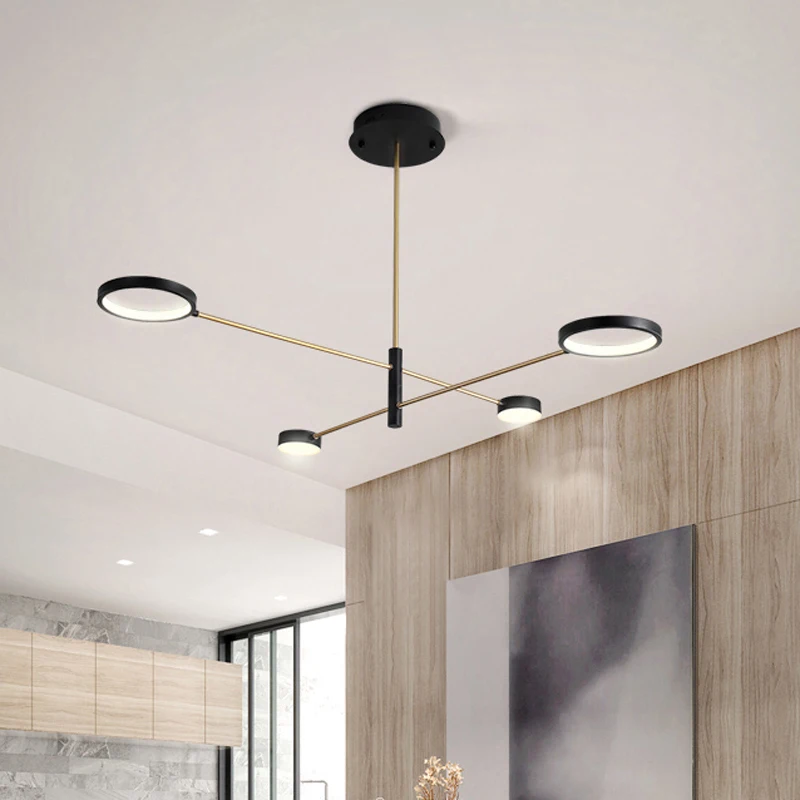 

Modern minimalist creative personality LED living room pendant lamp Nordic post-modern atmospheric designer bedroom lamps