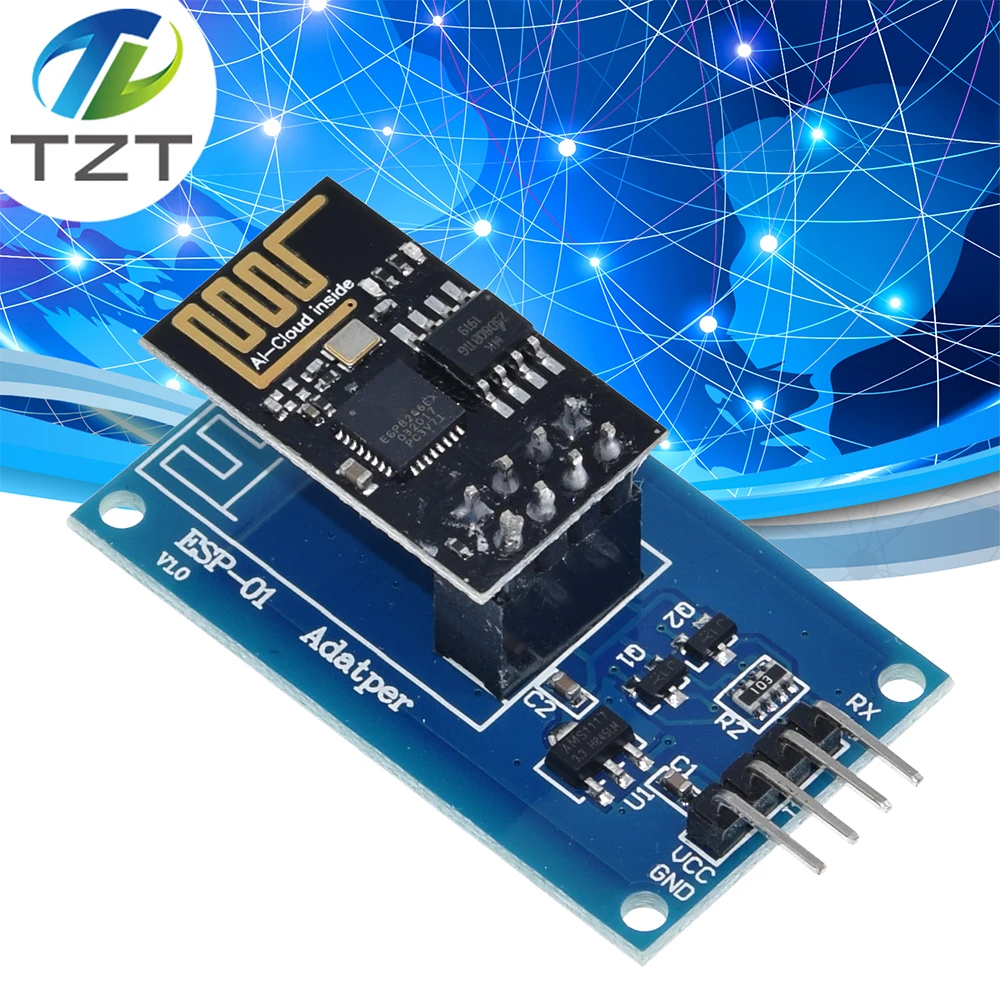 Завеса ESP8266 ESP 01 серийныйl wi fi Беспроводной модуль адаптера 3 V 5V Esp01 коммутационная