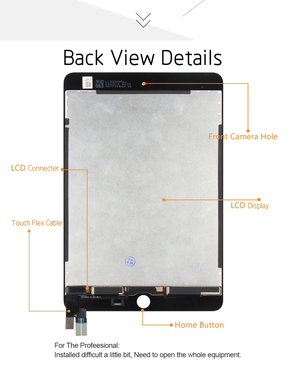 Для iPad Mini 5 ЖК-дисплей Mini5 5th Gen сенсорный экран для iPad Mini сенсорный экран матрица дигитайзер A2124 A2126 A2133 стекло