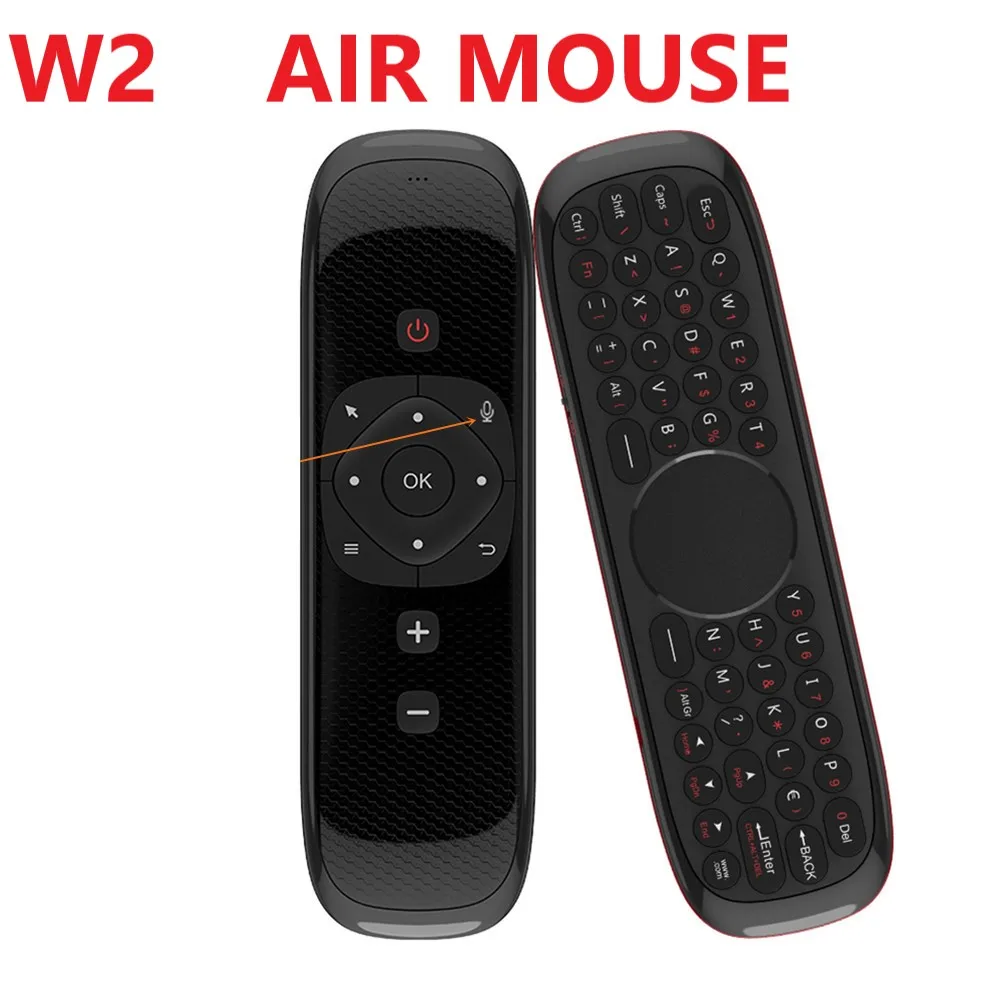 W2 2 4G Беспроводная мини клавиатура Air Mouse голосовое дистанционное управление