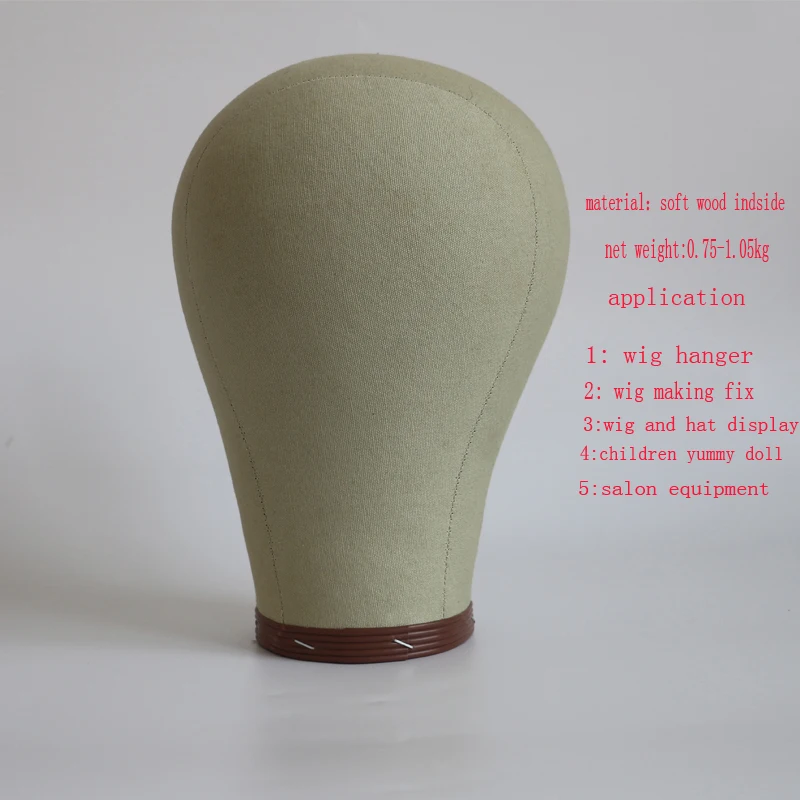 Подставка для парика бежевый брезентовый держатель волос 21/22/23/24 дюйма | Шиньоны и