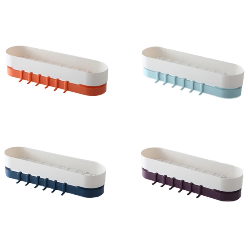 

Двухслойная вращающаяся полка без перфорации, вешалка для полотенец, полка для туалетных принадлежностей в ванную комнату с крючком, насте...