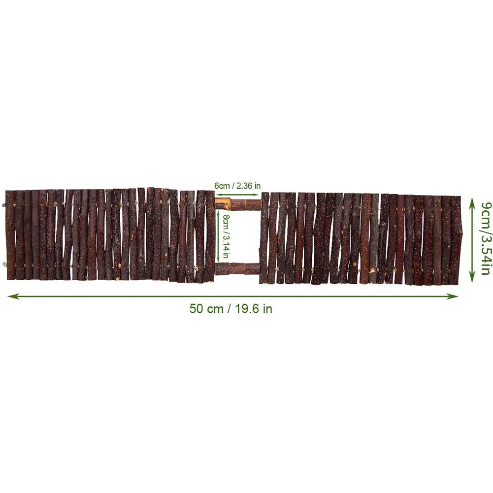 

Wooden Bridge Hanging Toys Hamster Flexible Small Animal House Accessories For Hamster Mice Rodents Climbing Toy Apple Sticks