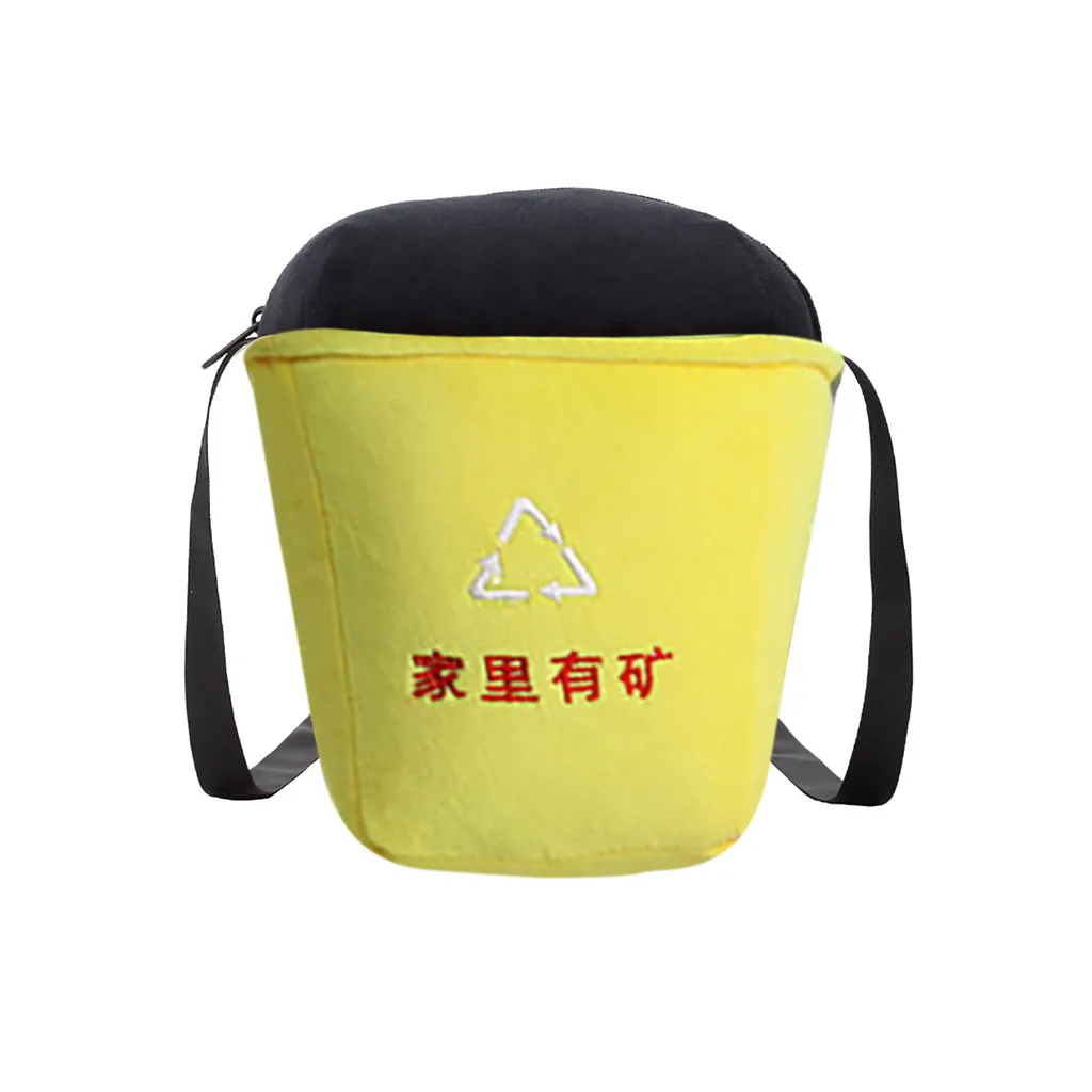 Креативные женские сумки модная плюшевая сумка для мусора кошелек монет через