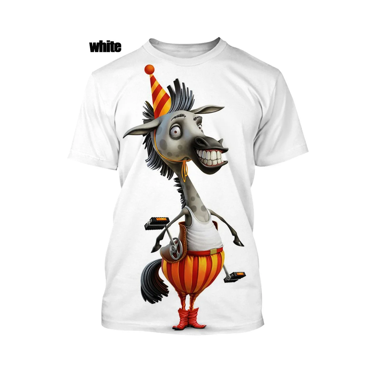 Новая модная повседневная футболка для мужчин и женщин с 3D принтом осла в виде