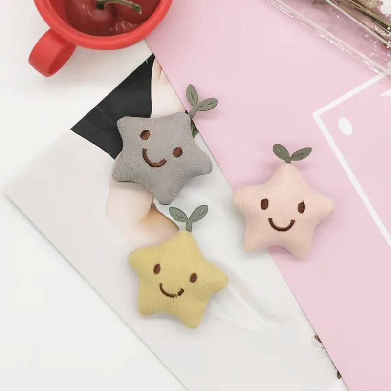 20 шт./лот плюшевые Мультяшные пятиконечные звезды аппликация поделки для детей