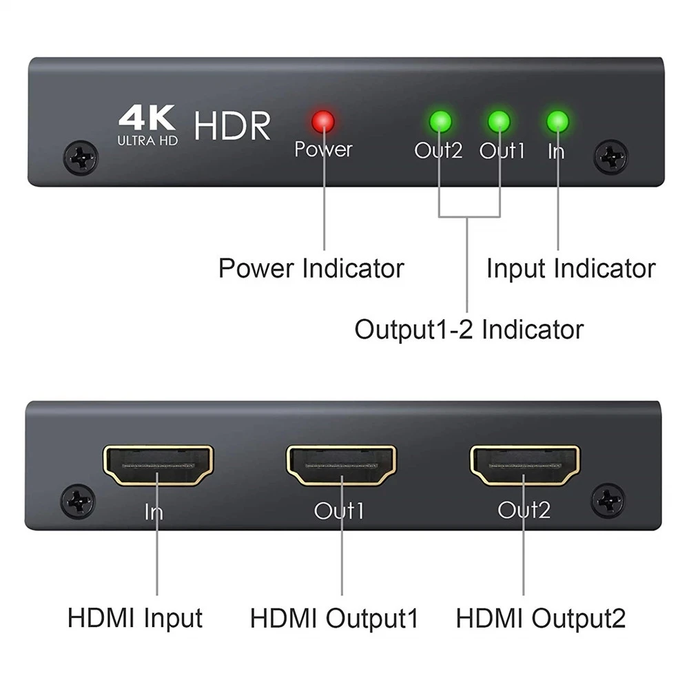 Разветвитель HDMI 2 0 выхода 4K @ 60 Гц YUV 4:4:4 HDR смарт разветвитель 1 в HDCP переключатель