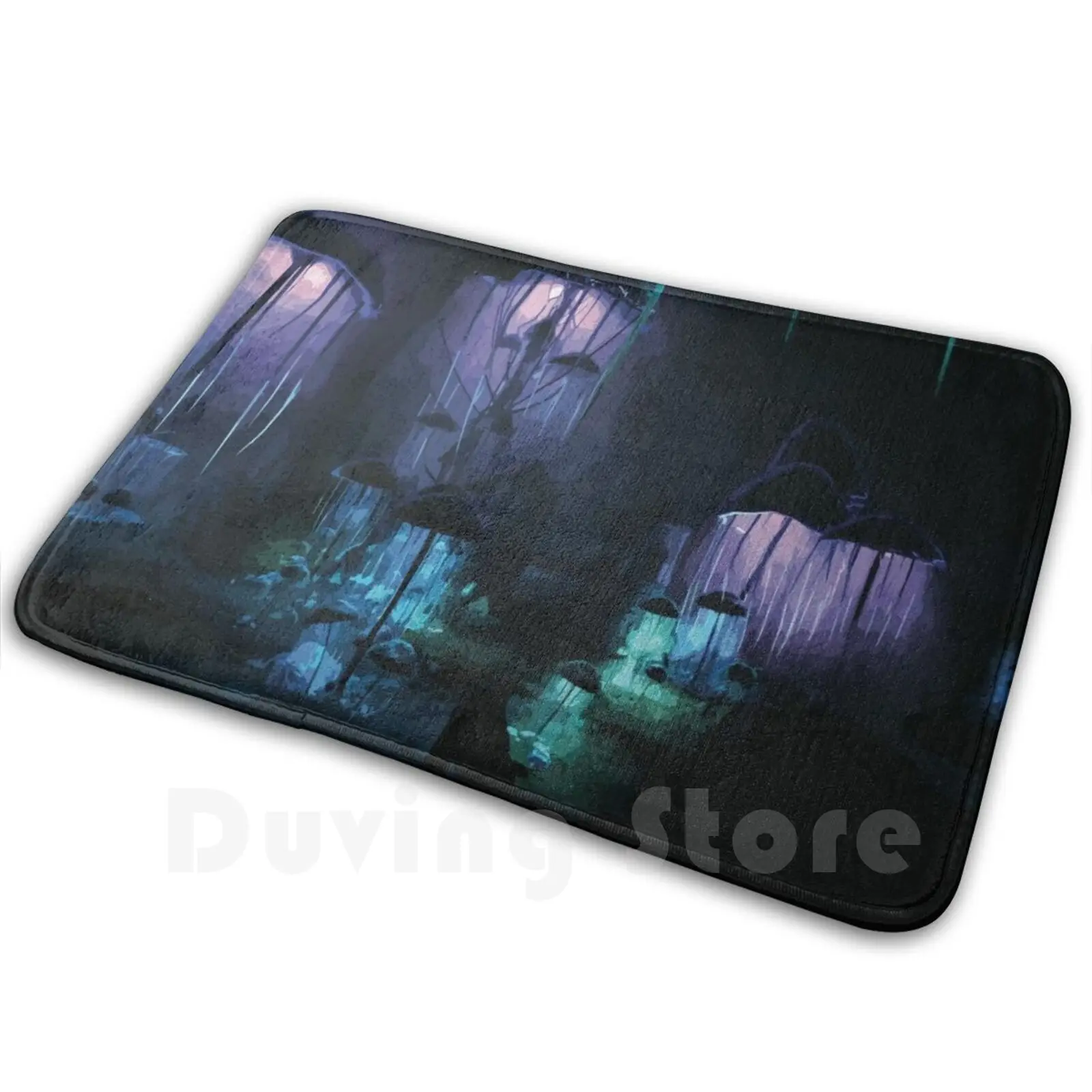 

Коврик для коврового покрытия Blackreach, мягкая Нескользящая подушка, Скайрим, пейзаж Blackreach, поли-живопись с низким разрешением, для игр