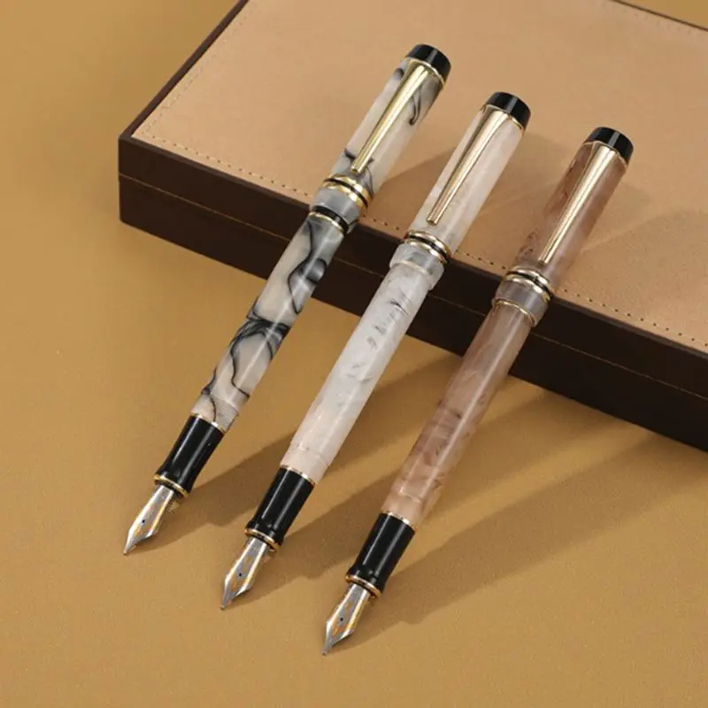 

Classic Acrylic Business M Nib Fountain Pen Signature Calligraphy Student School Supplies Writing Tool