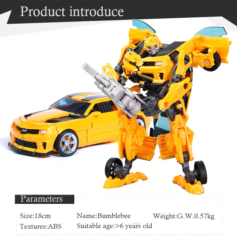 

20CM Transformation Action Figure Robot Model Building Block Plastic ABS Robot Car Collection Toys For Kids Gift