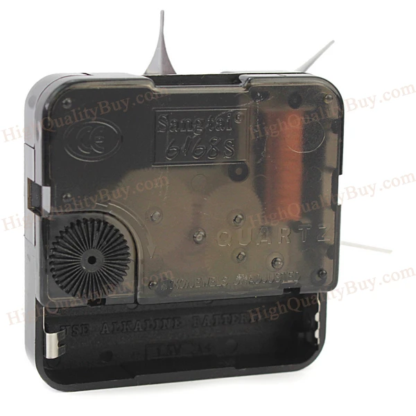 Кварцевые настенные часы сделай сам с механизмом часового механизма и черными