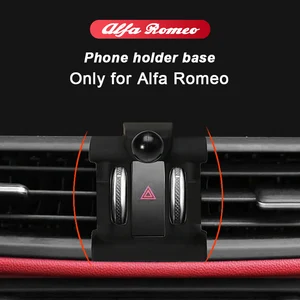 phone holder and special base for 17 19 alfa romeo giulia stelvio air outlet buckle base car modification accessories free global shipping
