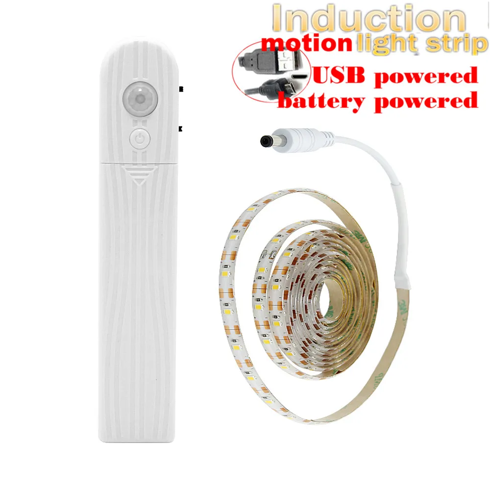 1 м 2 3 беспроводной датчик движения Светодиодная лента светильник батарея Fita