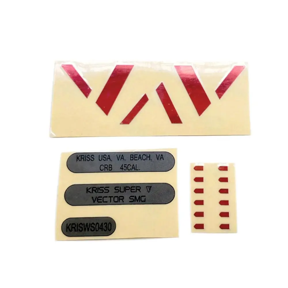 LH Vector Gen.2 тело Красный Серебряный V+ серебристый черный нумерация+ красная скоростная машина металлическая наклейка - Цвет: Red