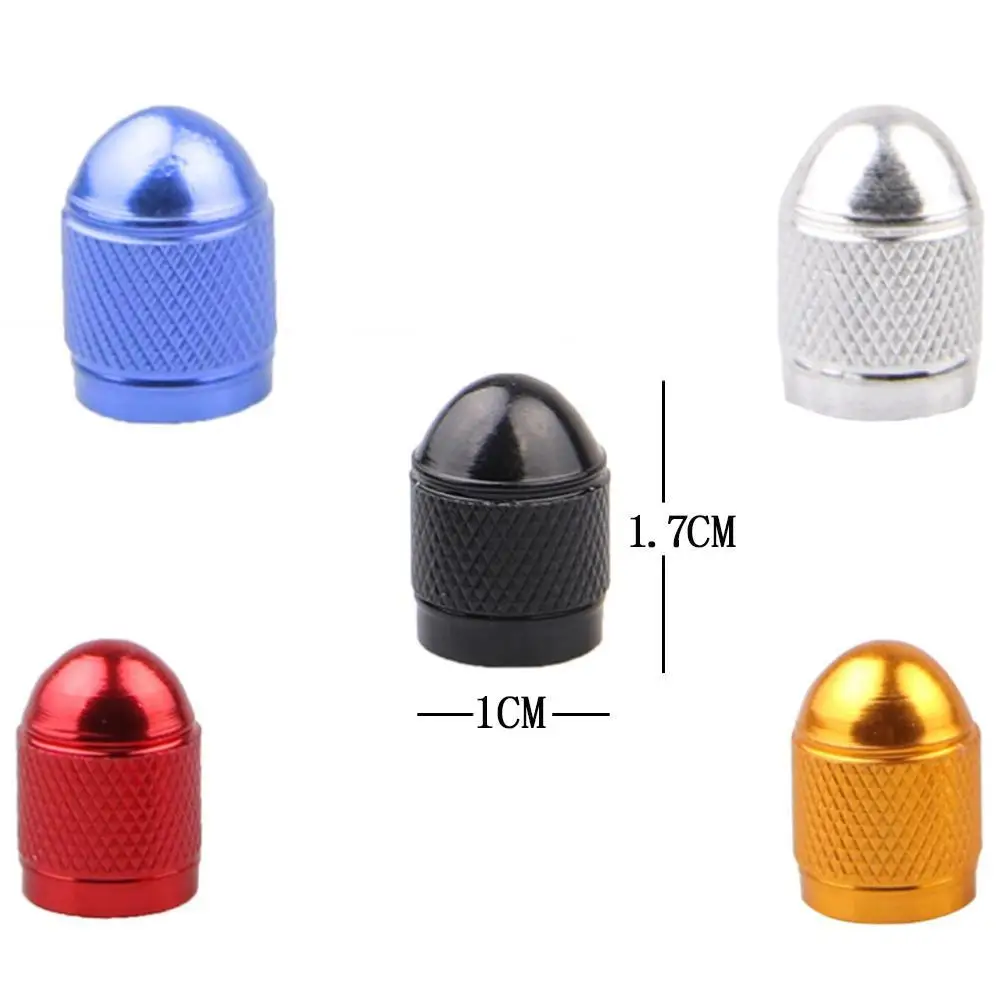 

4 PCS Universal Bullet-shaped Motorcycle Pool Tire Valve Stem Rim Cover Door Handle Sticker Tire Parts