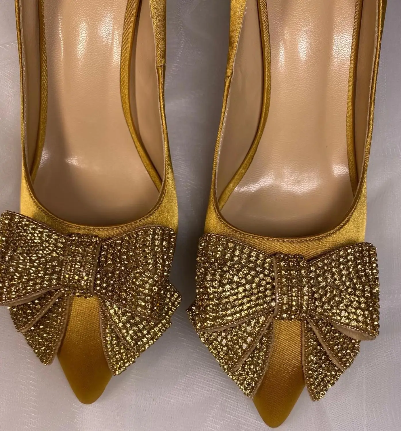 Сезон осень-зима Женские свадебные туфли бриллианты высокого качества с