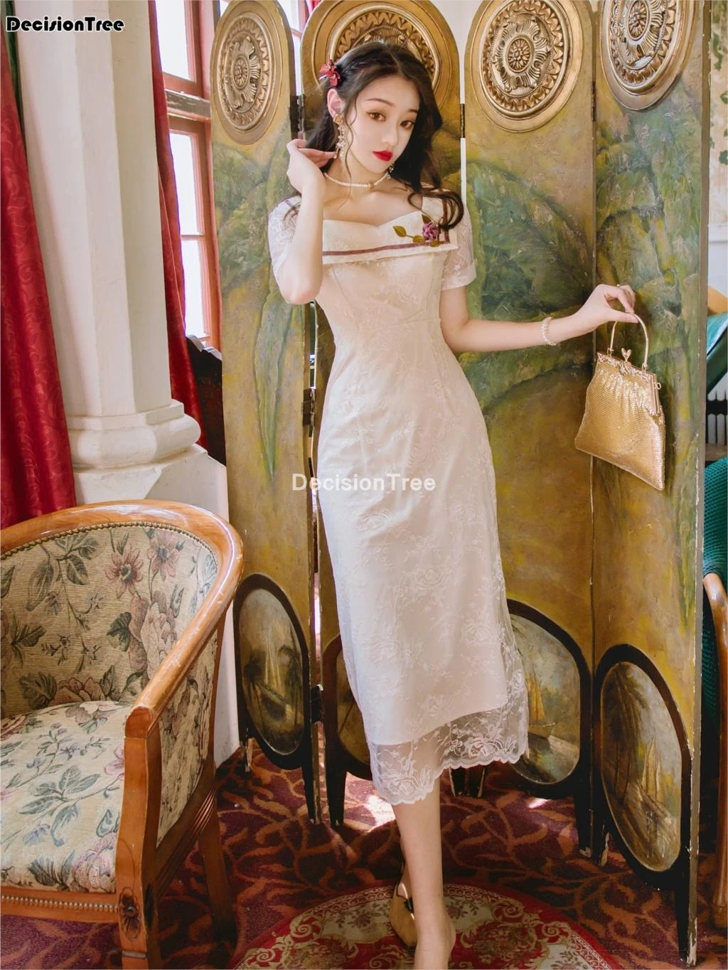 

2021 chinese dress chinese wedding dress female cheongsam gold chinese traditional dress women qipao for wedding party