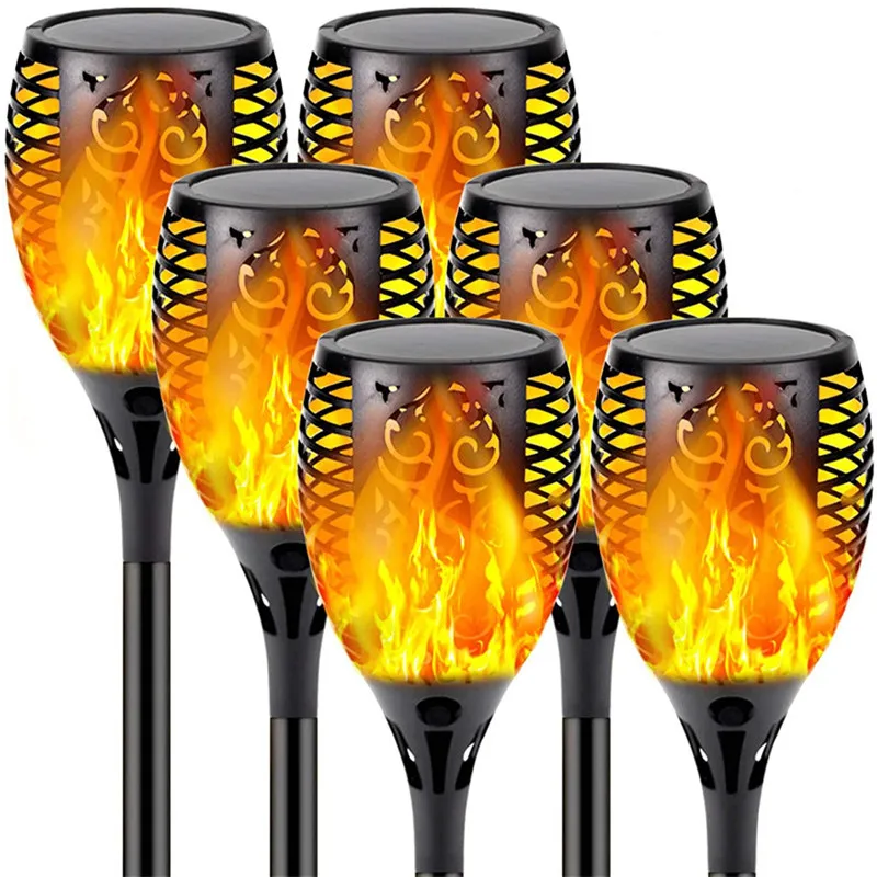 

51LED 96LED Solar Flame Torch Light Waterproof Outdoor Solar Lamp Flickering Landscape Lawn Lamp Garden Decoration Path Lighting