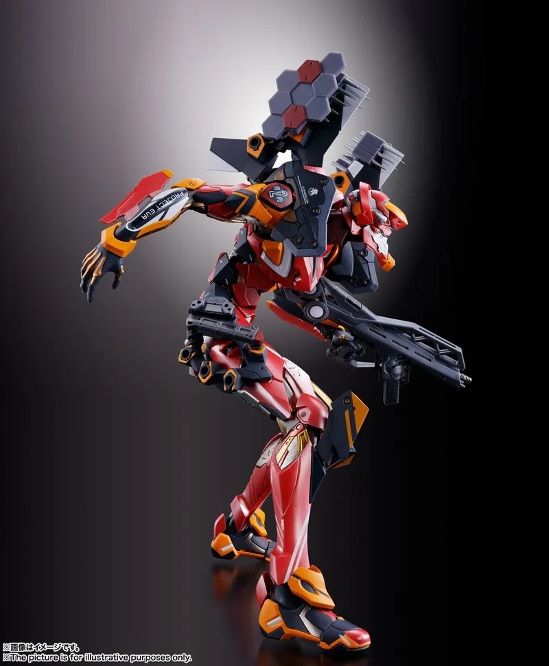 Оригинальная металлическая конструкция BANDAI MB EVA 02 Ver. Аниме Евангелион Сборная