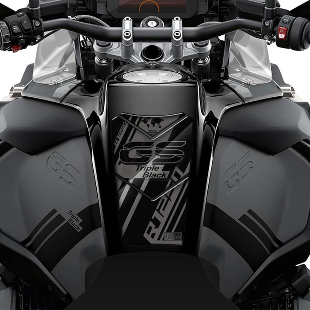 

Motorcycle Gas Tank Pad Protection Decals Case for BMW R1250GS Adventure Triple Black 2020 2021