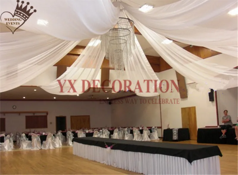 145 см ширина шелк льда драпировка для потолка крыша ткань навеса украшение