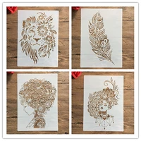 a4 29 21cm diy stencils wall painting scrapbook coloring embossing album decorative paper card templatewall