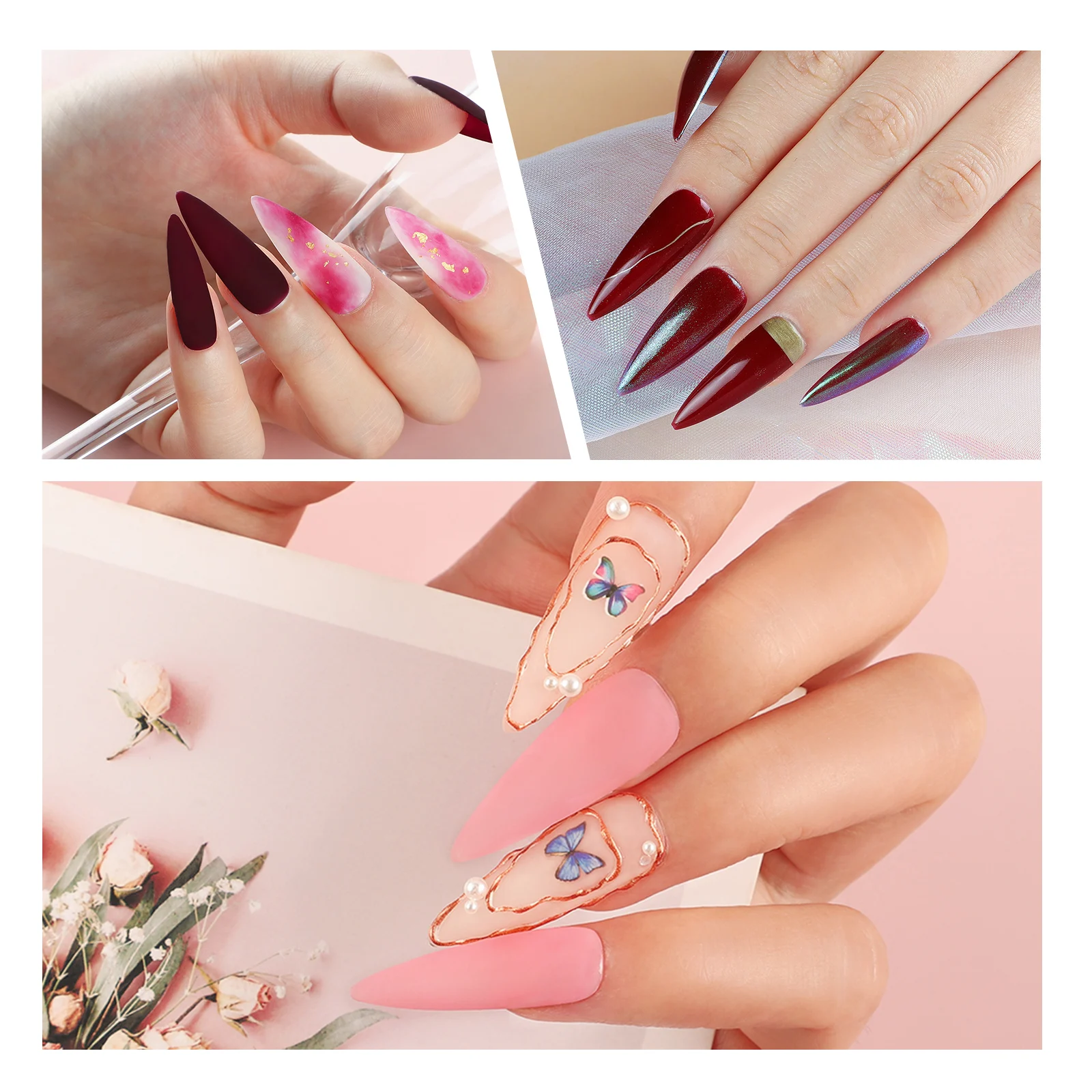 

COSCELIA Nail Gel Polish Set Varnish Soak Off Semi Permanent Gel Top Base Coat Nail Polish Set All For Manicure Nail Art Design