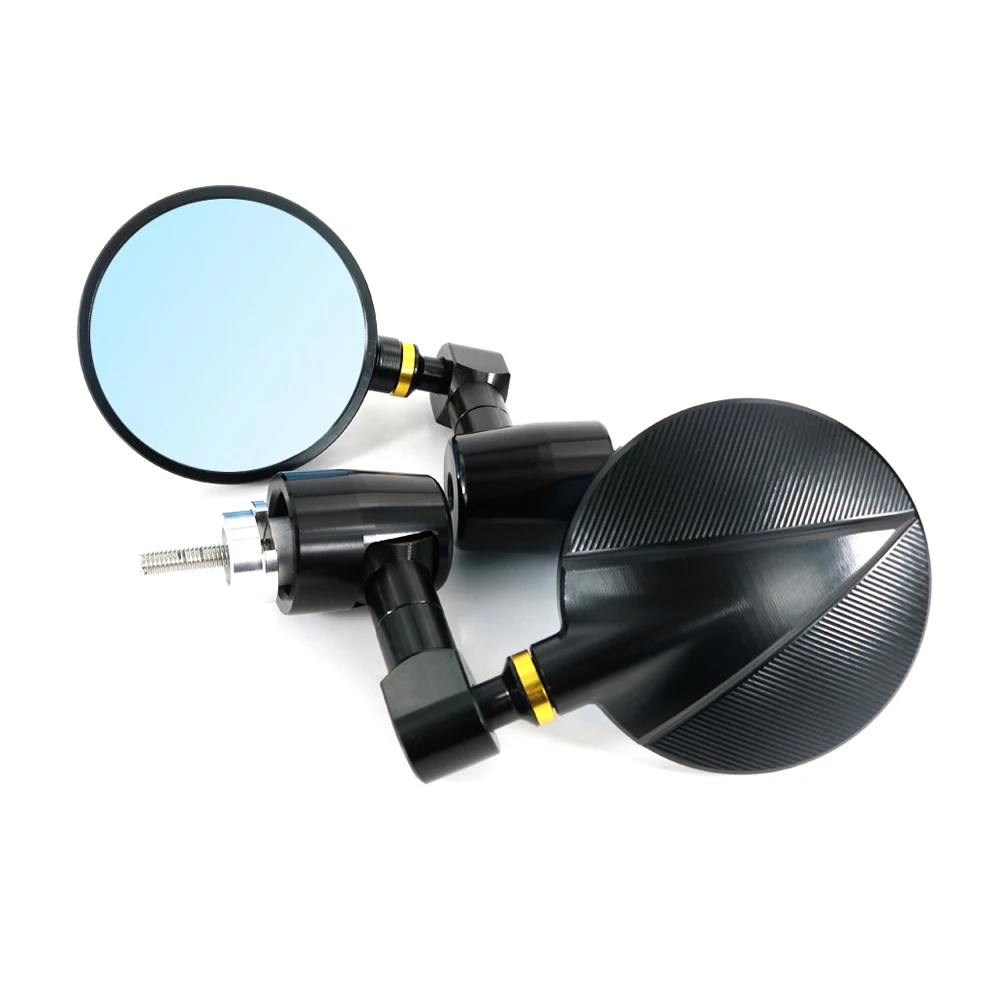 Подходит для YAMAHA YZF-R6 YZF-R1 YZF-R15 YZF-R1M FJR1300 Мотоцикл с ЧПУ руль бар конец зеркала