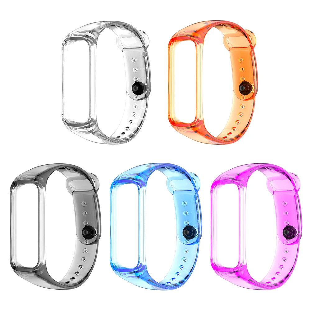 

Сменный ремешок для смарт-часов, умные Аксессуары для Samsung Galaxy Fit 2 SM-220, прозрачный браслет для часов